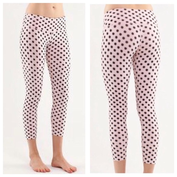 polka dot lululemon pants